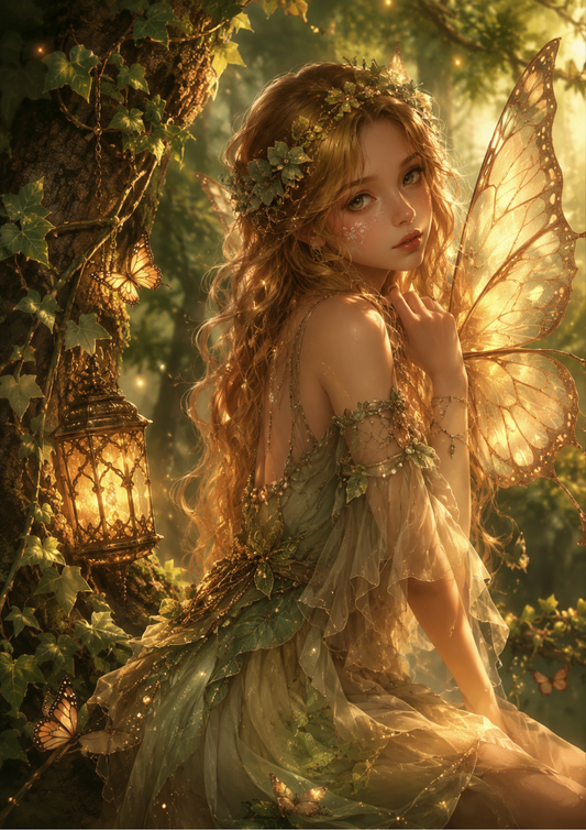 Sticker Sheet / Greeting Card – Beautiful Fairy Portrait Full Cat. No. 9565