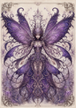 Sticker Sheet / Greeting Card – Gothic Fairy Full Cat. No. 9571