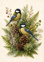 Sticker Sheet / Greeting Card – Forest Birds Full Cat. No. 9574