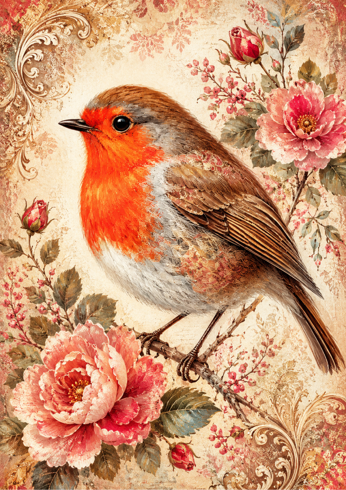 Sticker Sheet / Greeting Card – Red Robin Full Cat. No. 9575