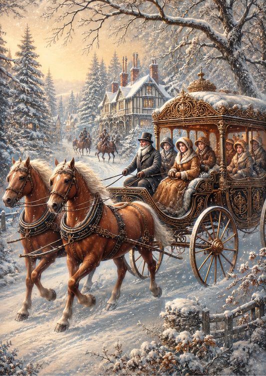 Sticker Sheet / Greeting Card – Victorian Winter Tour Full Cat. No. 9579