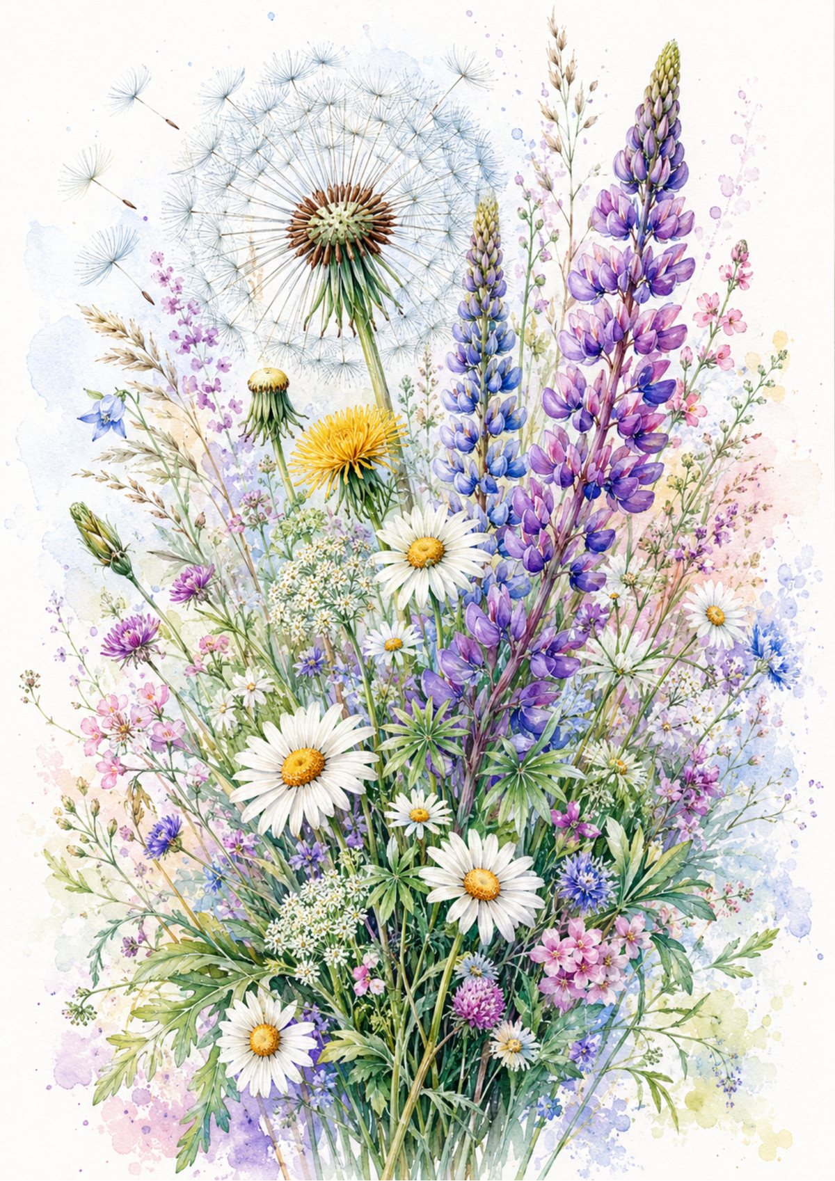 Sticker Sheet / Greeting Card – Summer Meadow Full Cat. No. 9588