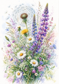 Sticker Sheet / Greeting Card – Summer Meadow Full Cat. No. 9588