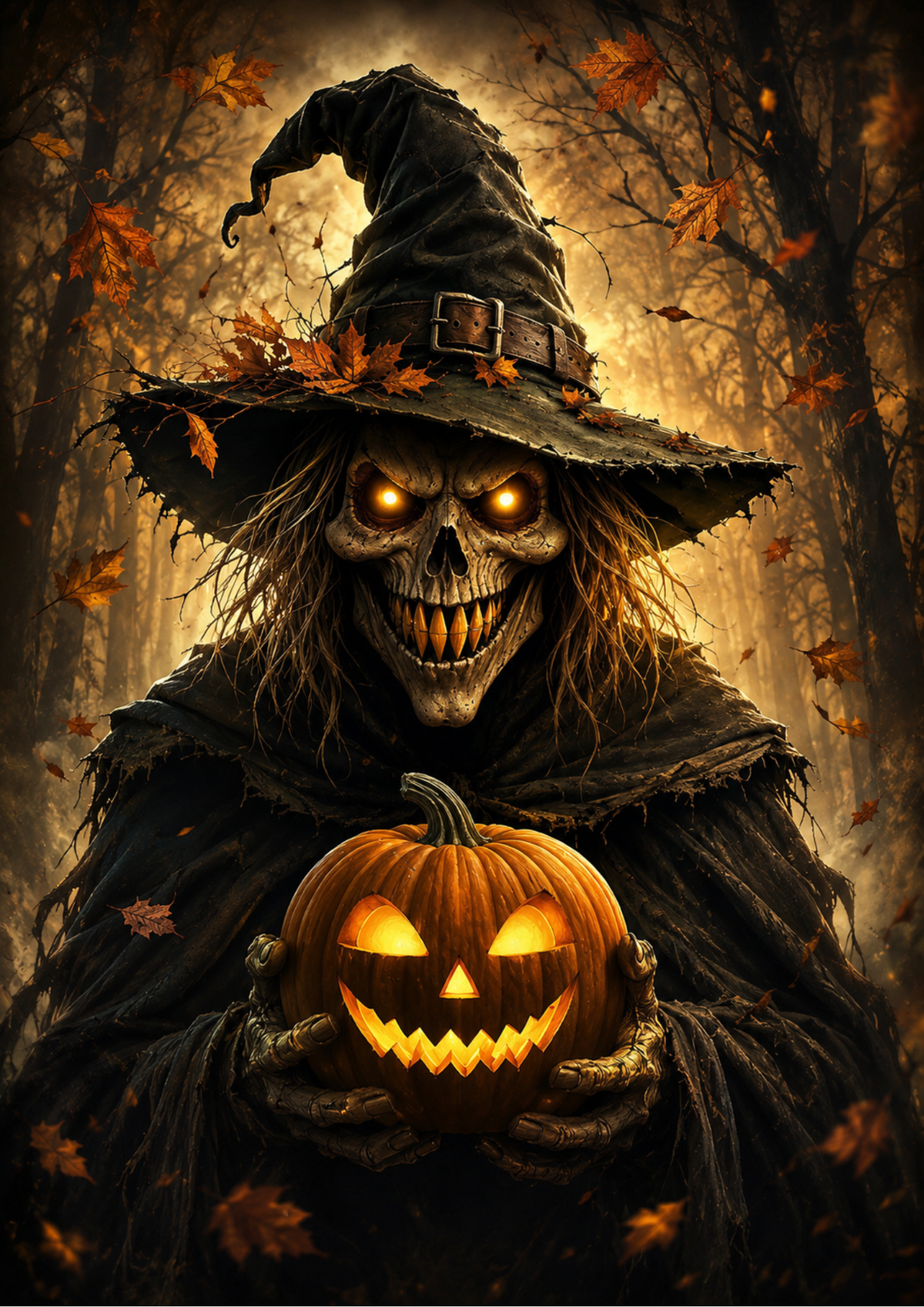 Sticker Sheet / Greeting Card – Halloween Scary Witch Full Cat. No. 9599