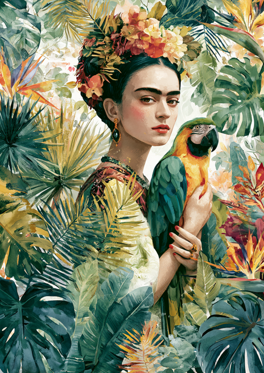 Sticker Sheet / Greeting Card – Frida Kahlo Portrait Full Cat. No. 9637