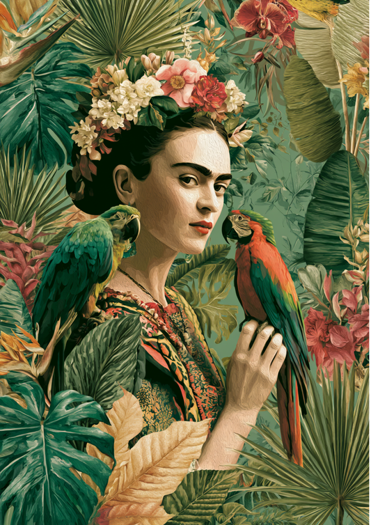 Sticker Sheet / Greeting Card – Frida Kahlo Portrait Full Cat. No. 9638