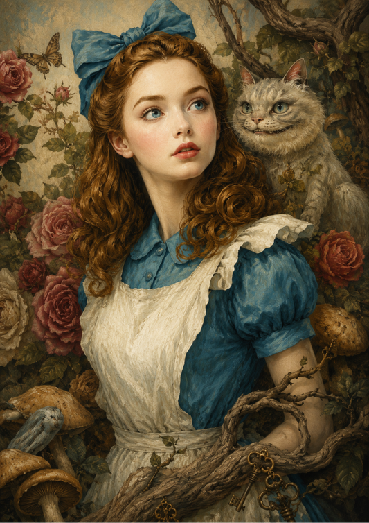 Sticker Sheet / Greeting Card – Alice from Wonderland Full Cat. No. 9661