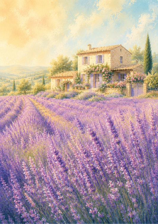 Sticker Sheet / Greeting Card – Old House in Provence Full Cat. No. 9681