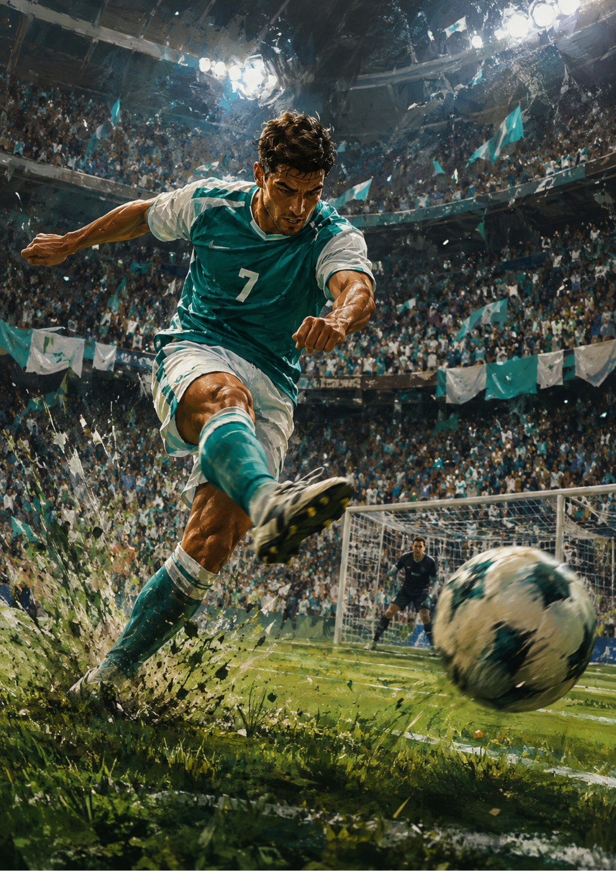 Sticker Sheet / Greeting Card – Soccer Player Full Cat. No. 9726