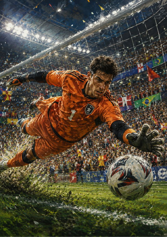 Sticker Sheet / Greeting Card – Football Player / Goalkeeper Full Cat. No. 9727