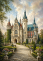 Sticker Sheet / Greeting Card – Beautiful Castle in Poland Full Cat. No. 9735