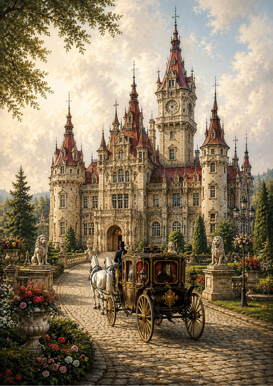 Sticker Sheet / Greeting Card – Beautiful Castle in Poland Full Cat. No. 9736