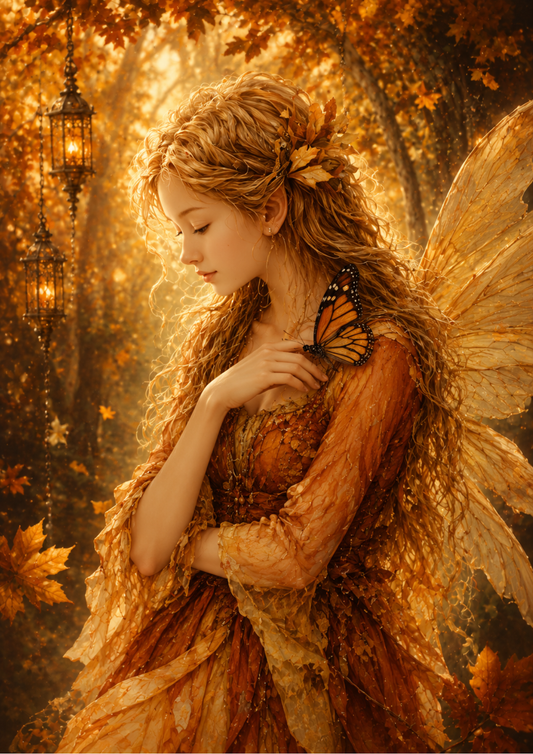 Sticker Sheet / Greeting Card – Beautiful Fairy Portrait Full Cat. No. 9745