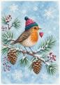 Sticker Sheet / Greeting Card – Winter Robin Full Cat. No. 9769