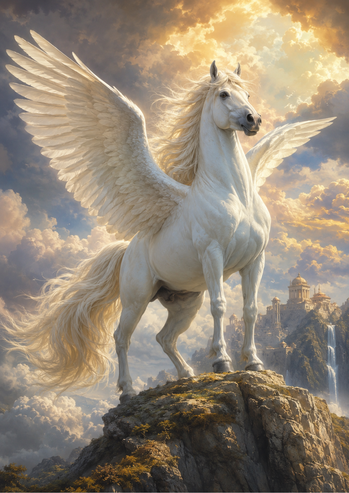 Sticker Sheet / Greeting Card – Majestic Pegasus Full Cat. No. 9772