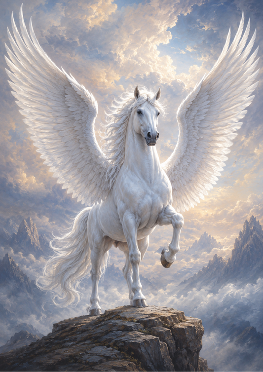 Sticker Sheet / Greeting Card – Majestic Pegasus Full Cat. No. 9777