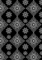 Sticker Sheet / Greeting Card – Moroccan Black Tile Pattern Full Cat. No. 9781