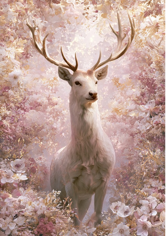 Sticker Sheet / Greeting Card – Etheral Majestic Deer Full Cat. No. 9783
