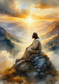 Sticker Sheet / Greeting Card – The Prayer of Jesus Full Cat. No. 9798