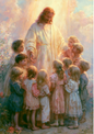 Sticker Sheet / Greeting Card – Jesus & Children Full Cat. No. 9799