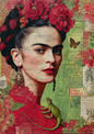 Sticker Sheet / Greeting Card – Frida Portrait Full Cat. No. 9815