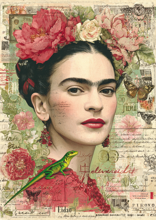 Sticker Sheet / Greeting Card – Frida Portrait Full Cat. No. 9818