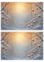 Sticker Sheet / Greeting Card – Snowy Winter Background Collage Cat. No. 9857