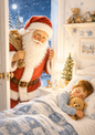 Sticker Sheet / Greeting Card – Knock Knock - Santa Here Full Cat. No. 9869