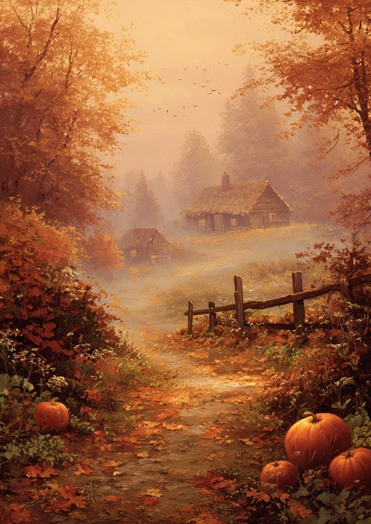Sticker Sheet / Greeting Card – Whispers of Golden Autumn Full Cat. No. 9966