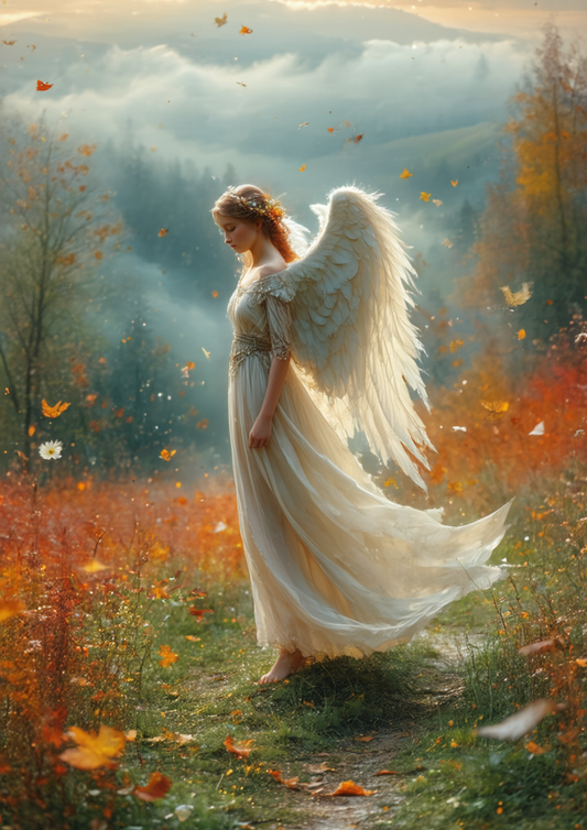 Sticker Sheet / Greeting Card – Angel of the Golden Season Cat. No. 9973