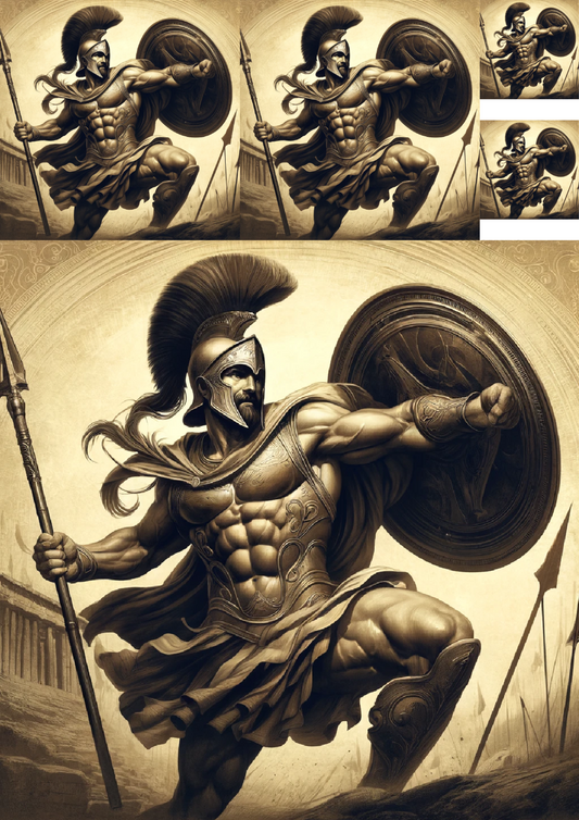 Klistremerkeark – Achilles Collage Kat. nr. 875