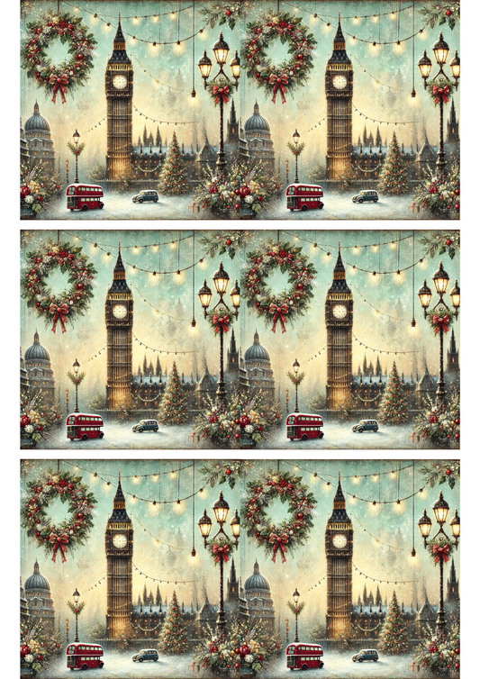 Sticker Sheet – Big Ben Christmas Time Collage Cat. No. 2801