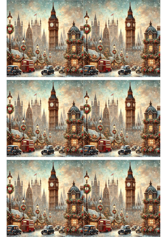 Sticker Sheet – Big Ben Christmas Time 3 Collage Cat. No. 2805