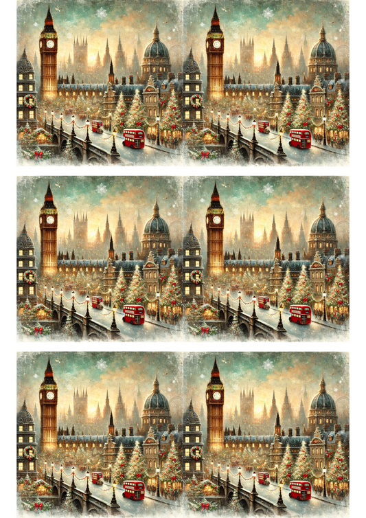 Sticker Sheet – Big Ben Christmas Time 2 Collage Cat. No. 2803