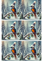Stickerbogen Weihnachten Paradiesvogel Collage Kat. Nr. 1795
