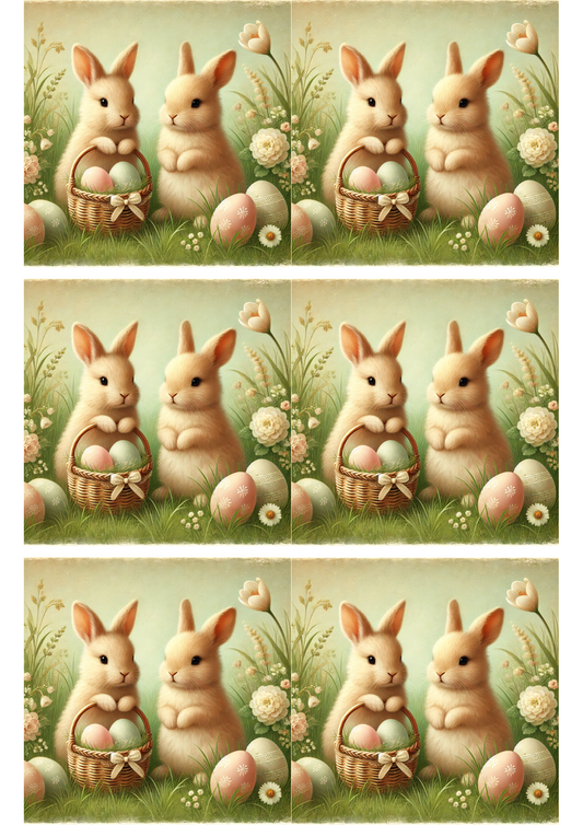 Sticker Sheet – Easter Bunnies Collage Cat. No. 2819