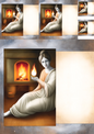 Wall Art Poster / Greeting Card / Sticker Sheet – Hestia 2 Collage Cat No. 923