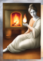 Wall Art Poster / Greeting Card / Sticker Sheet – Hestia 2 Full Cat No. 924