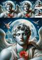 Wall Art Poster / Greeting Card / Sticker Sheet – Hypnos Collage Cat No. 925