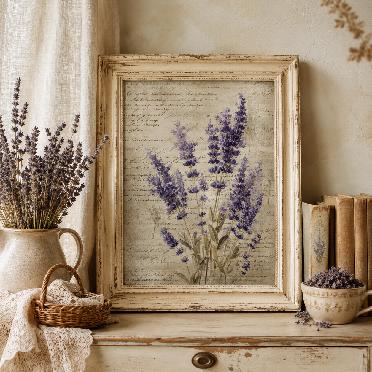 Lavender Printables & Clipart Bundle – 84 Digital Files, 48 A4 Sheets + 36 Cliparts for Crafts (Instant Download)