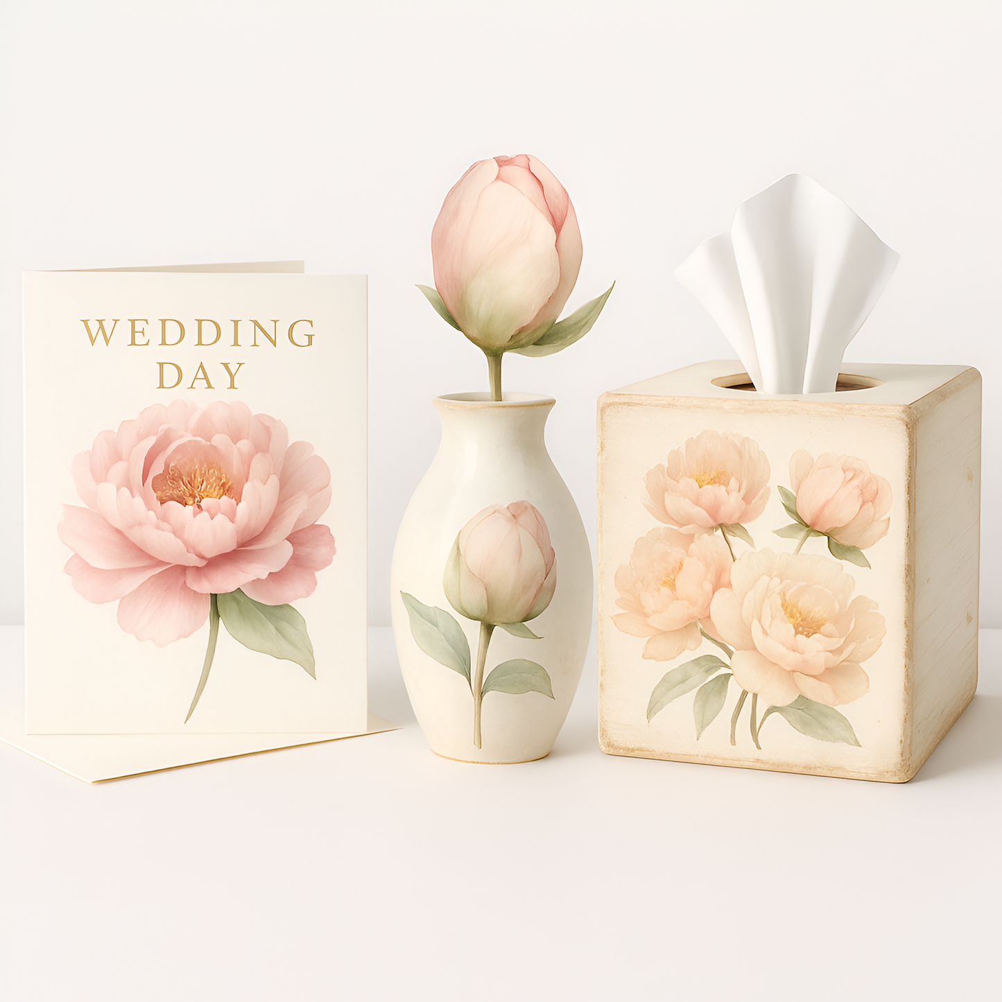 Watercolor Peonies Clipart Set: 48 PNG Designs with Transparent Background (Digital Download)