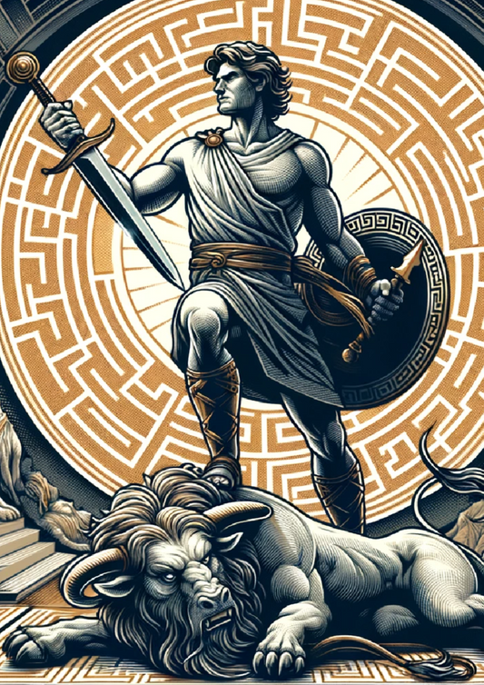 Klistremerkeark – Theseus full katalog nr. 964
