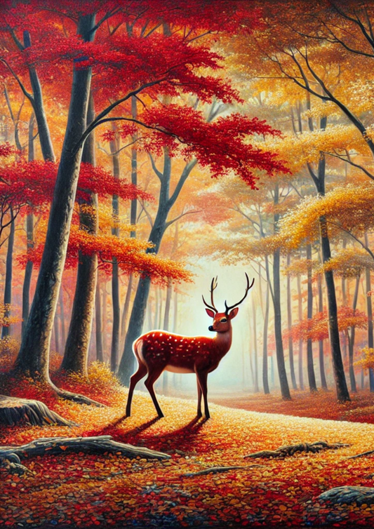 Sticker Sheet Deer in Autumn Full Cat. No. 1735