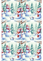Stickerbogen „Schneemänner trinken Tee“ Collage Kat. Nr. 1740