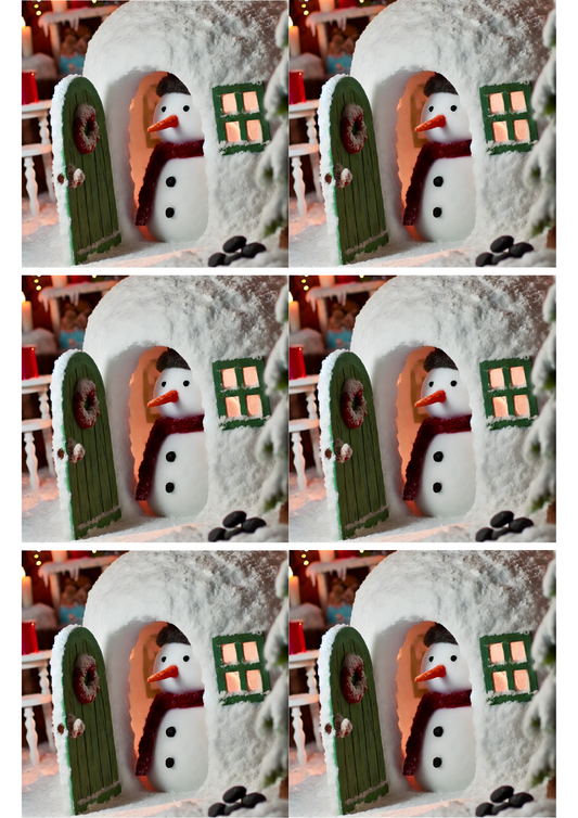Sticker Sheet Snowman 2 Collage Cat. No. 1846
