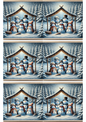 Klistremerkeark Snømenn under teltet Collage Kat. nr. 1750