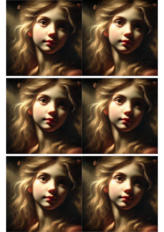 Sticker Sheet Beautiful Girl Collage Cat. No. 1760
