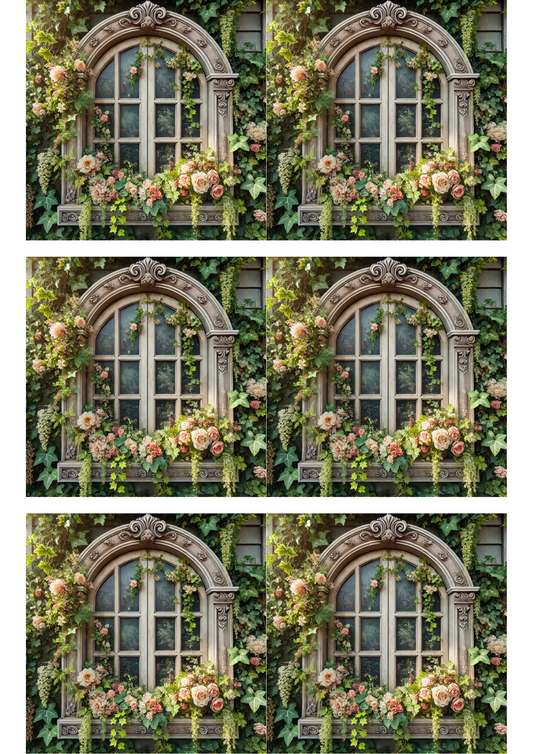 Sticker Sheet Beautiful Window Collage Cat. No. 1718