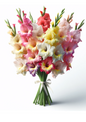 Wall Art Poster / Greeting Card / Sticker Sheet – Bouquet of Gladioli Full Cat No. 673