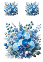 Stickerbogen – Orchideenstrauß Collage Kat. Nr. 728